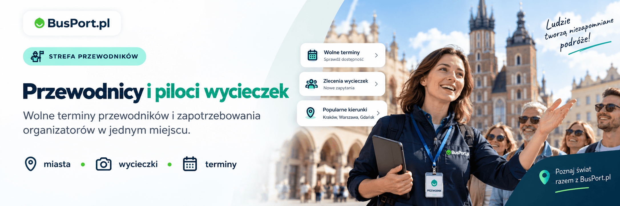 Strefa przewodników BusPort.pl — przewodnicy i piloci wycieczek